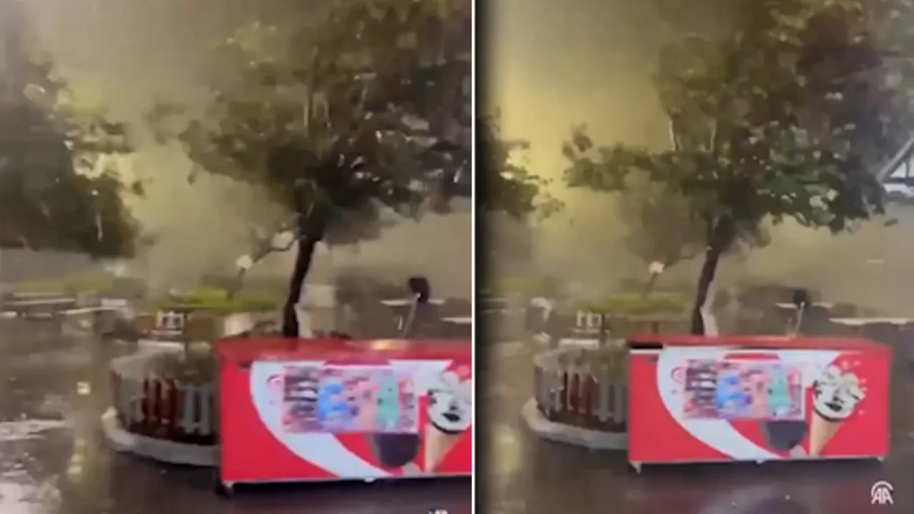 Akdeniz siklonu Antalya'yı vurdu! Çıkan hortum ortalığı birbirine kattı: İşte o anlar
