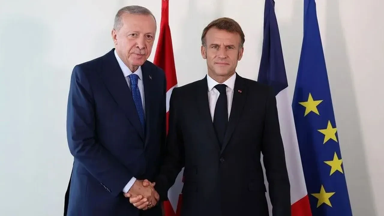 Cumhurbaşkanı Erdoğan, Fransa Cumhurbaşkanı Macron ile görüştü