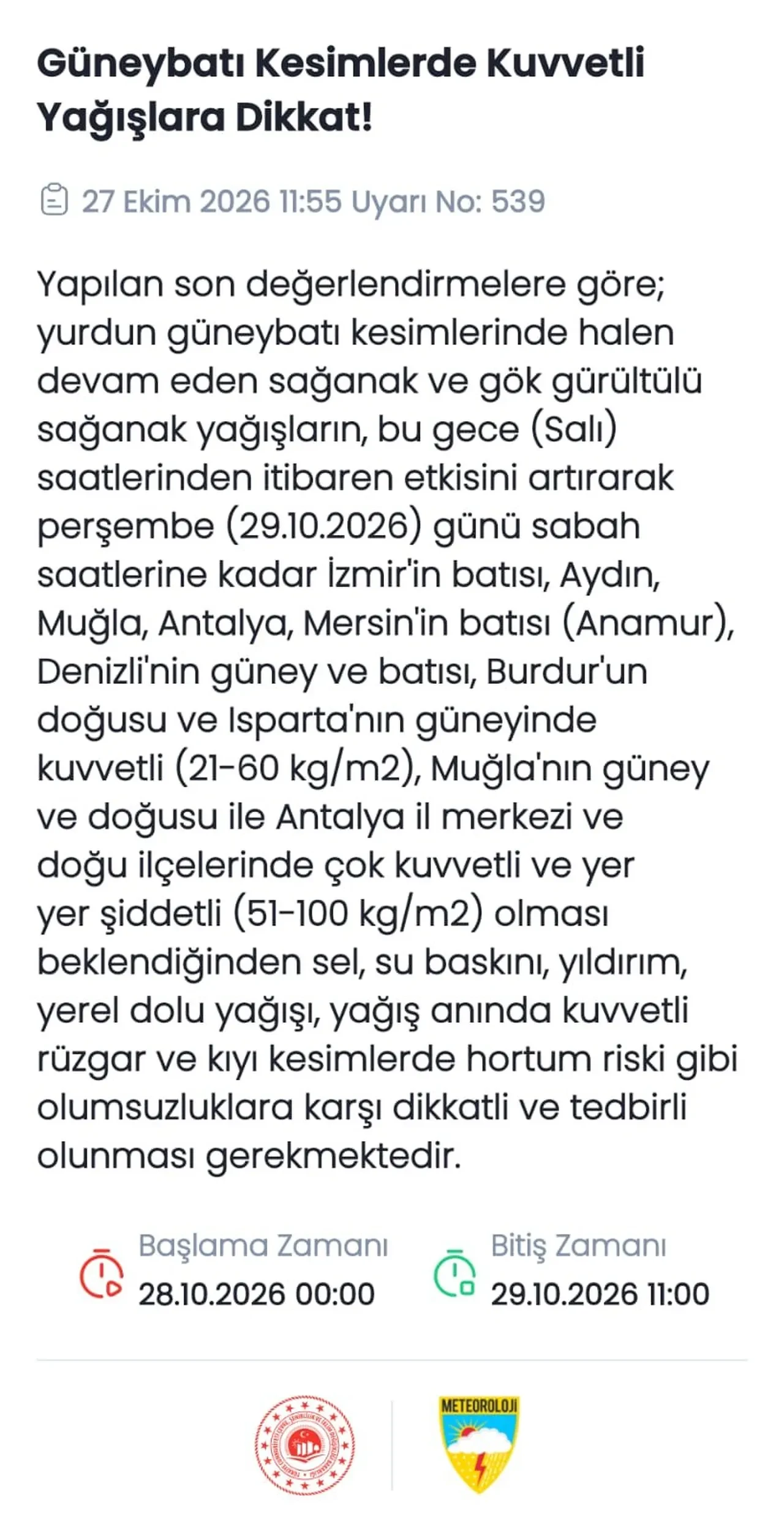 Meteoroloji'den 17 kent için uyarı: Kuvvetli sağanak etkisini artırarak devam edecek