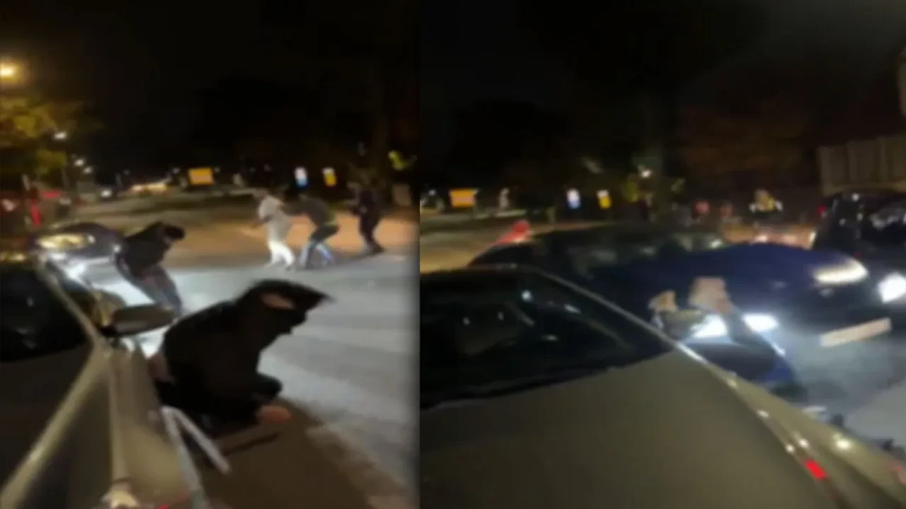 Polisin yanı başında yaptılar: Almanya'da araçla insanları ezmeye kalktılar yaya olarak kaçtılar