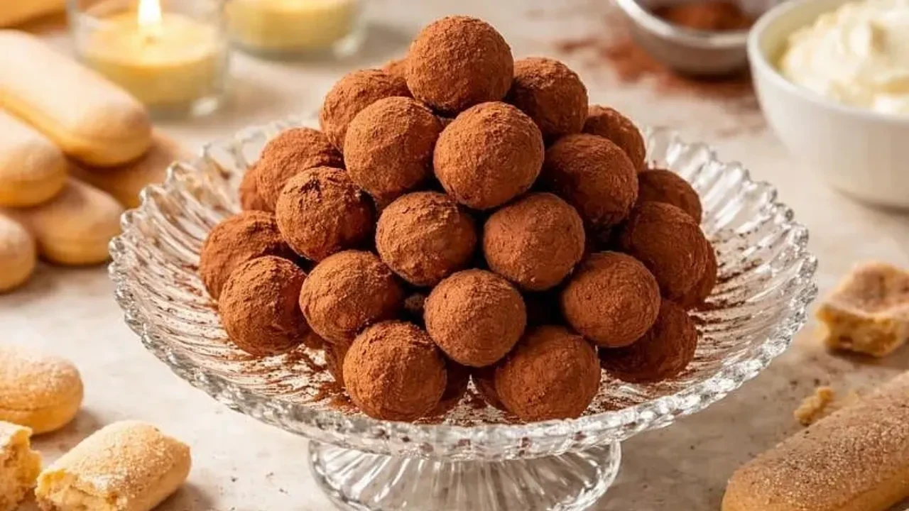 Tatlı krizlerine fit çözüm! Yulafla yapılan tiramisu topları