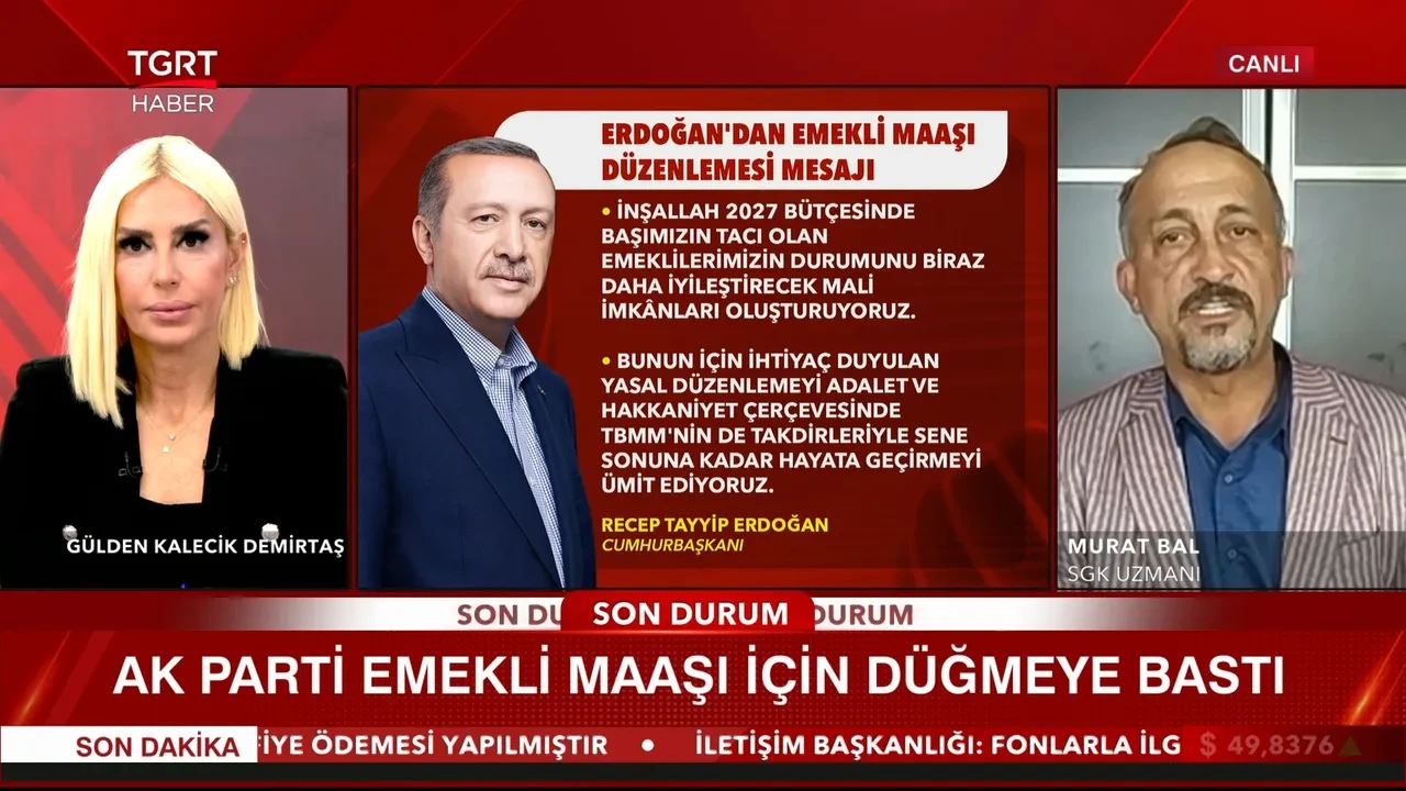 Emekli maaşlarında yeni dönem! Murat Bal canlı yayında zammın şifrelerini açıkladı: Kritik yüzde 65 detayı