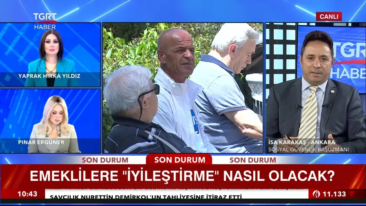 En düşük emekli maaşı 50 bin liraya çıkacak: İsa Karakaş'tan canlı yayında çarpıcı hesap