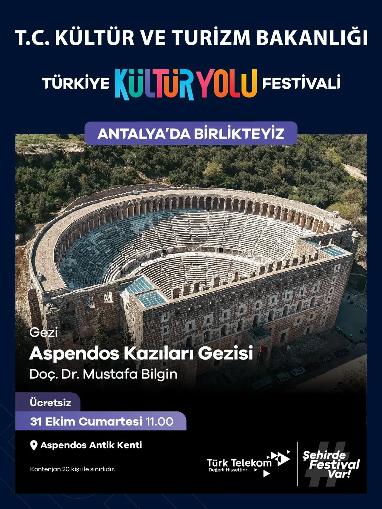Turizm başkentinde kültür, sanat ve gastronomi rüzgârı: Antalya Türkiye Kültür Yolu Festivali’ne kapılarını açıyor