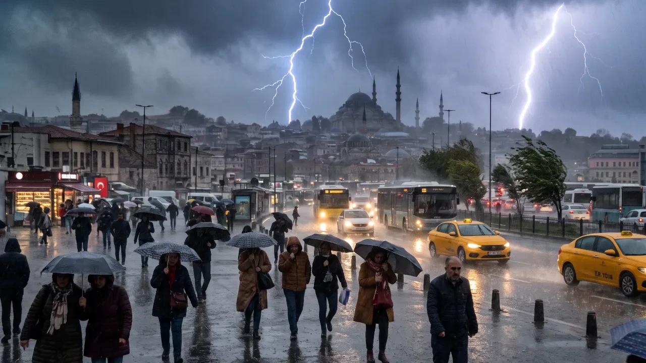 AKOM saat vererek uyardı: İstanbul'da sağanak alarmı