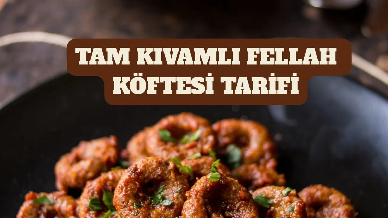 Tam kıvamında fellah köftesi tarifi! Enfes sosu ile yöresel fellah köftesi nasıl yapılır?