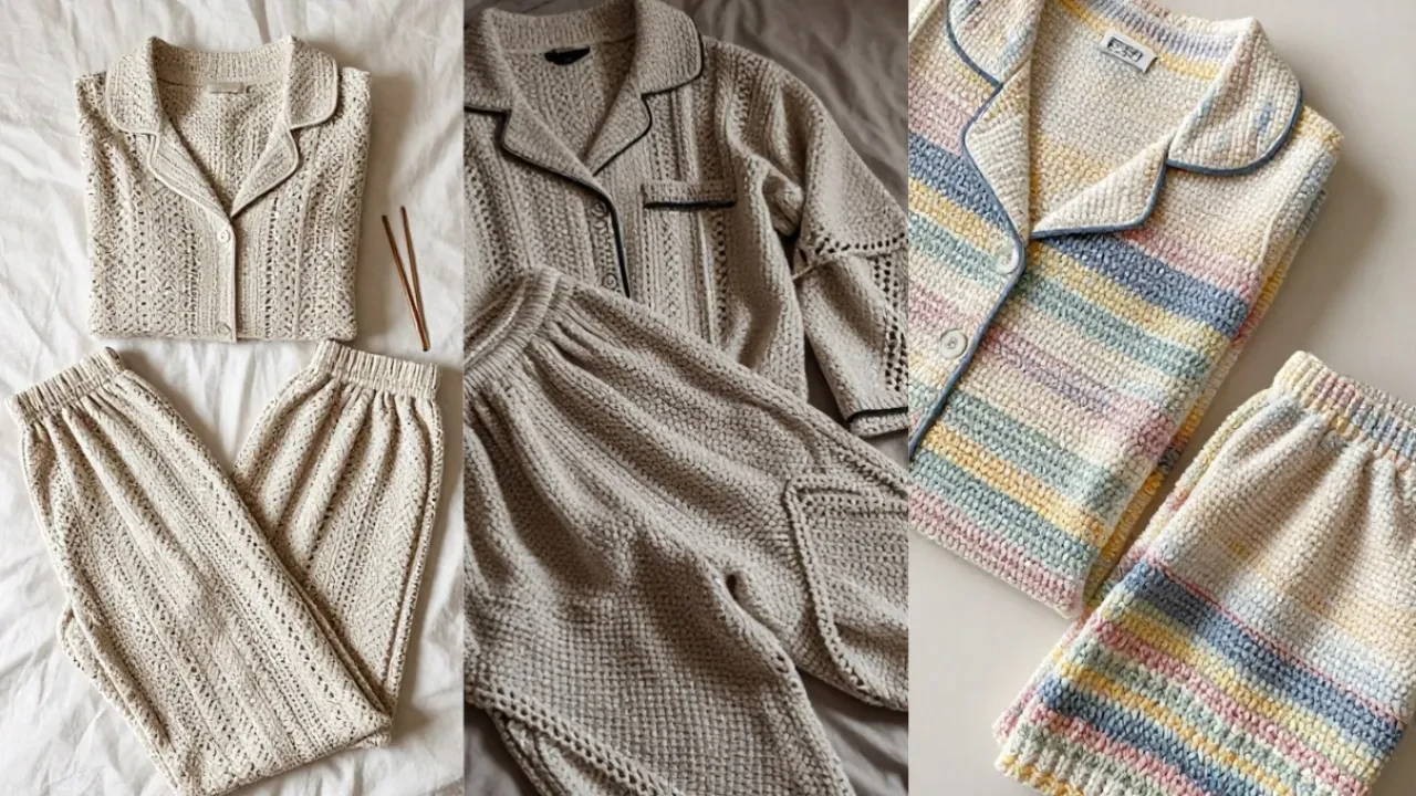 Yumuşak iplikle örülen en iyi örgü pijama takımı modelleri 2026! 