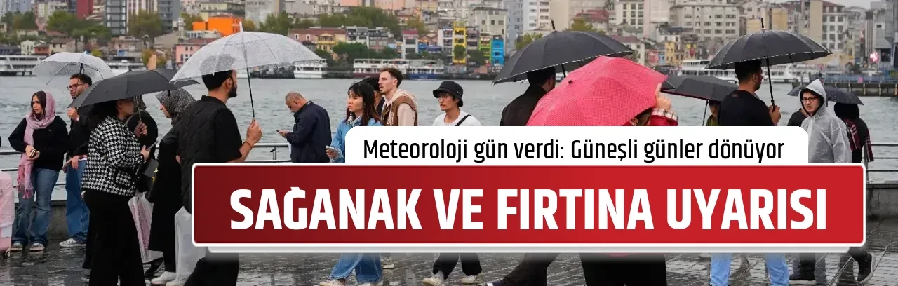 SAĞANAK VE FIRTINA UYARISI