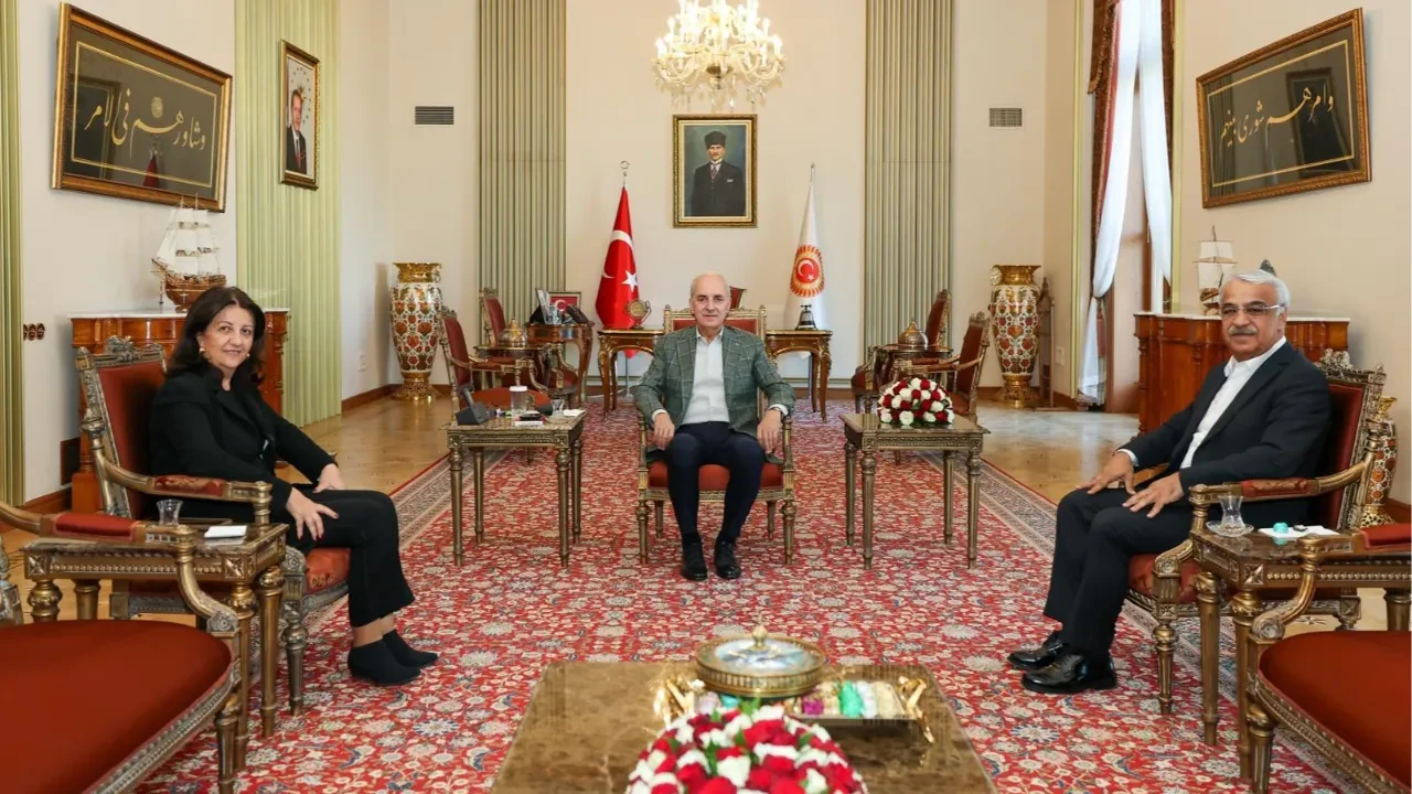 DEM Parti İmralı Heyeti, TBMM Başkanı Numan Kurtulmuş ile görüştü