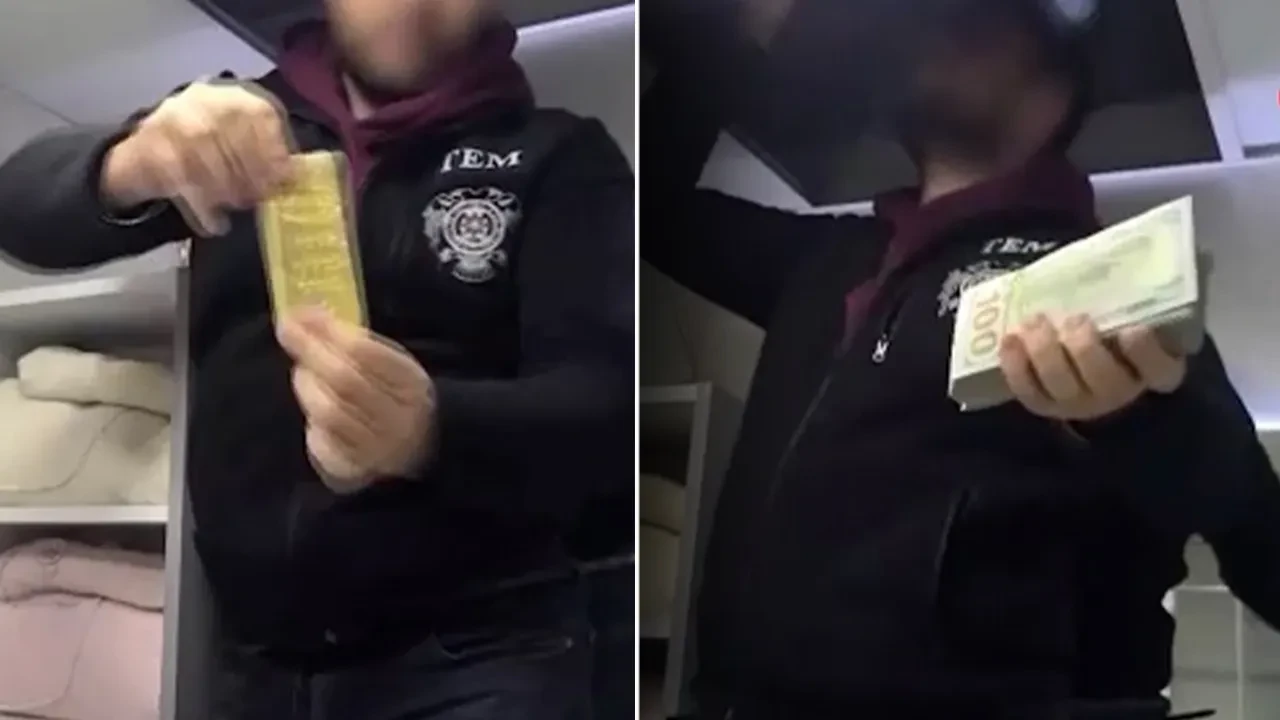 3 ilde FETÖ operasyonu! Havalandırmadan servet çıktı: Deste deste dolar, külçe külçe altın 