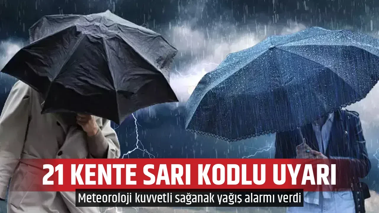 21 KENTE SARI KODLU UYARI