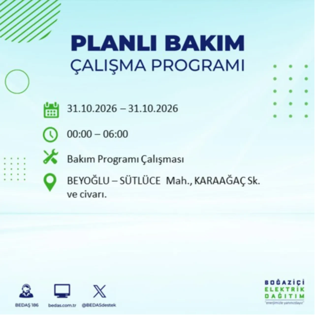 BEDAŞ saat verdi: İstanbul'da elektrik kesintisi yaşanacak! 31 Ekim'de hangi ilçelerde elektrik kesintisi yaşanacak? Kesinti kaç saat sürecek?