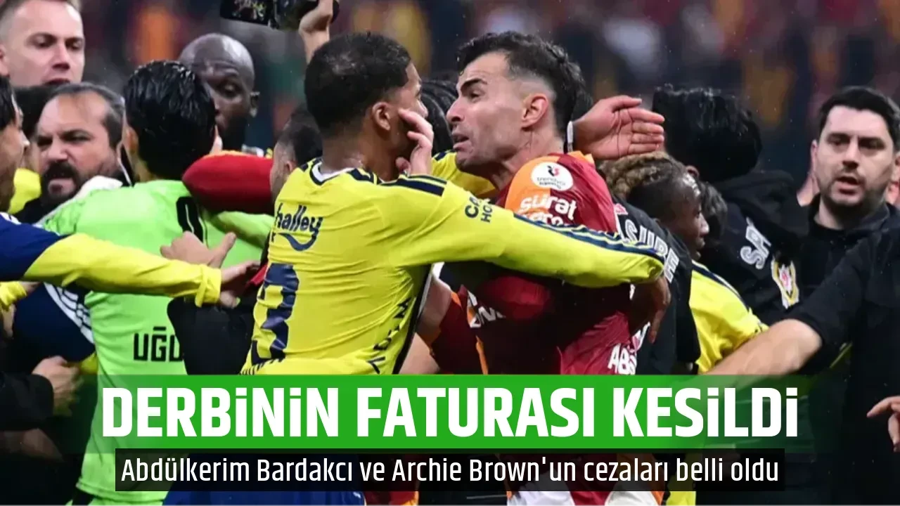 DERBİNİN FATURASI KESİLDİ