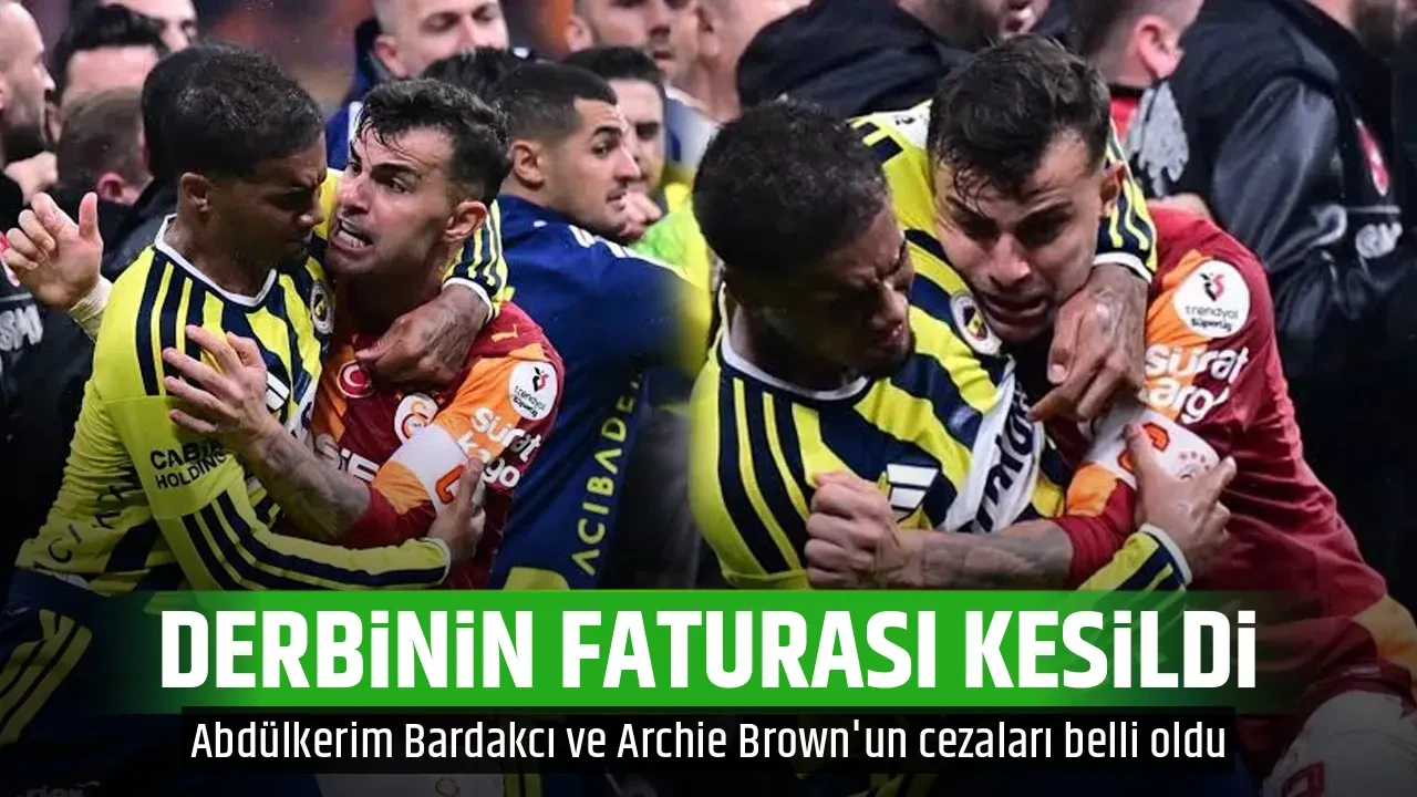 DERBİNİN FATURASI KESİLDİ