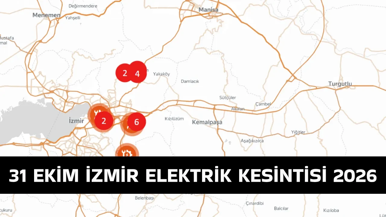 İzmir GEDİZ elektrik kesintisi 2026! 31 Ekim'de hangi ilçelerde elektrik kesintisi yaşanacak?