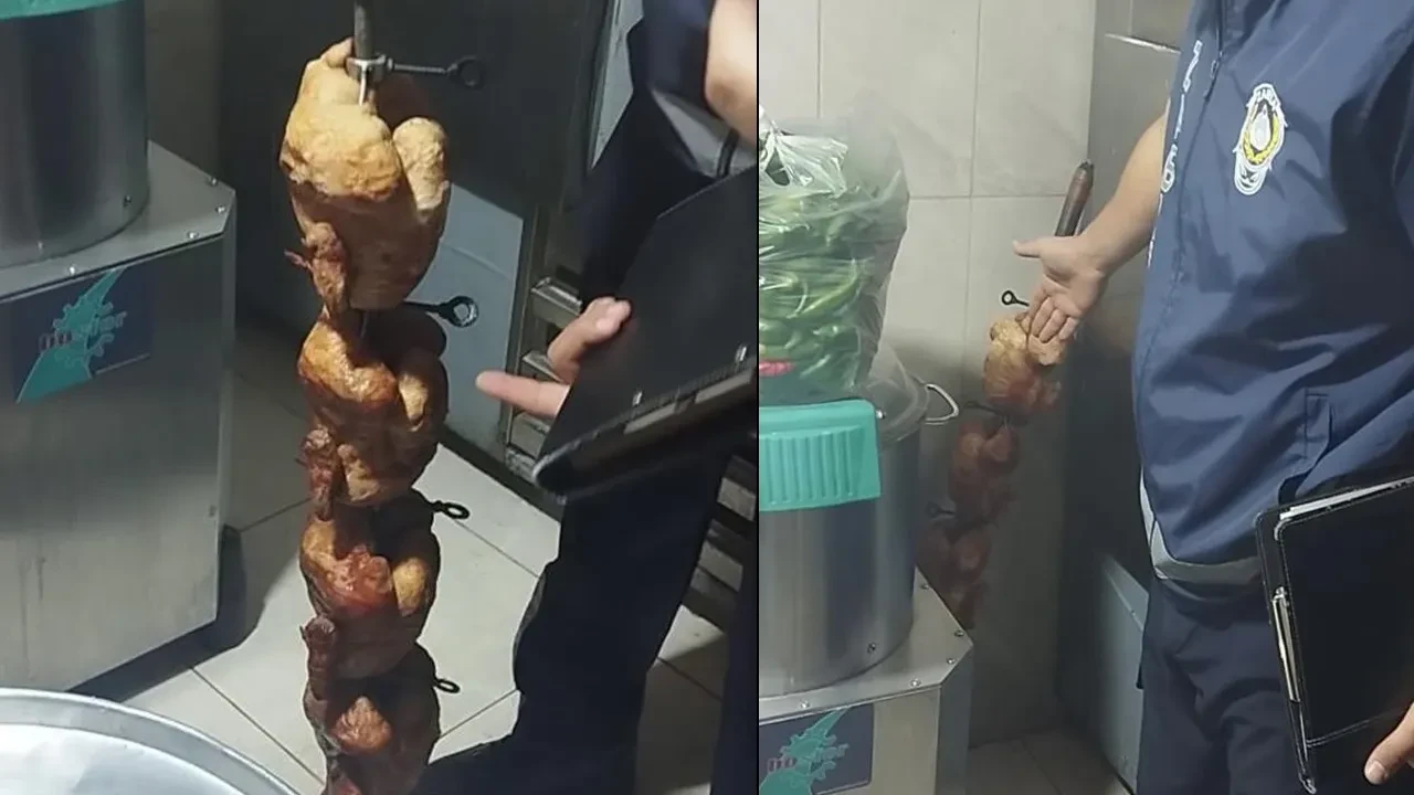 Mide bulandıran görüntüler: Satılmaya hazır bozuk tavuk ele geçirildi