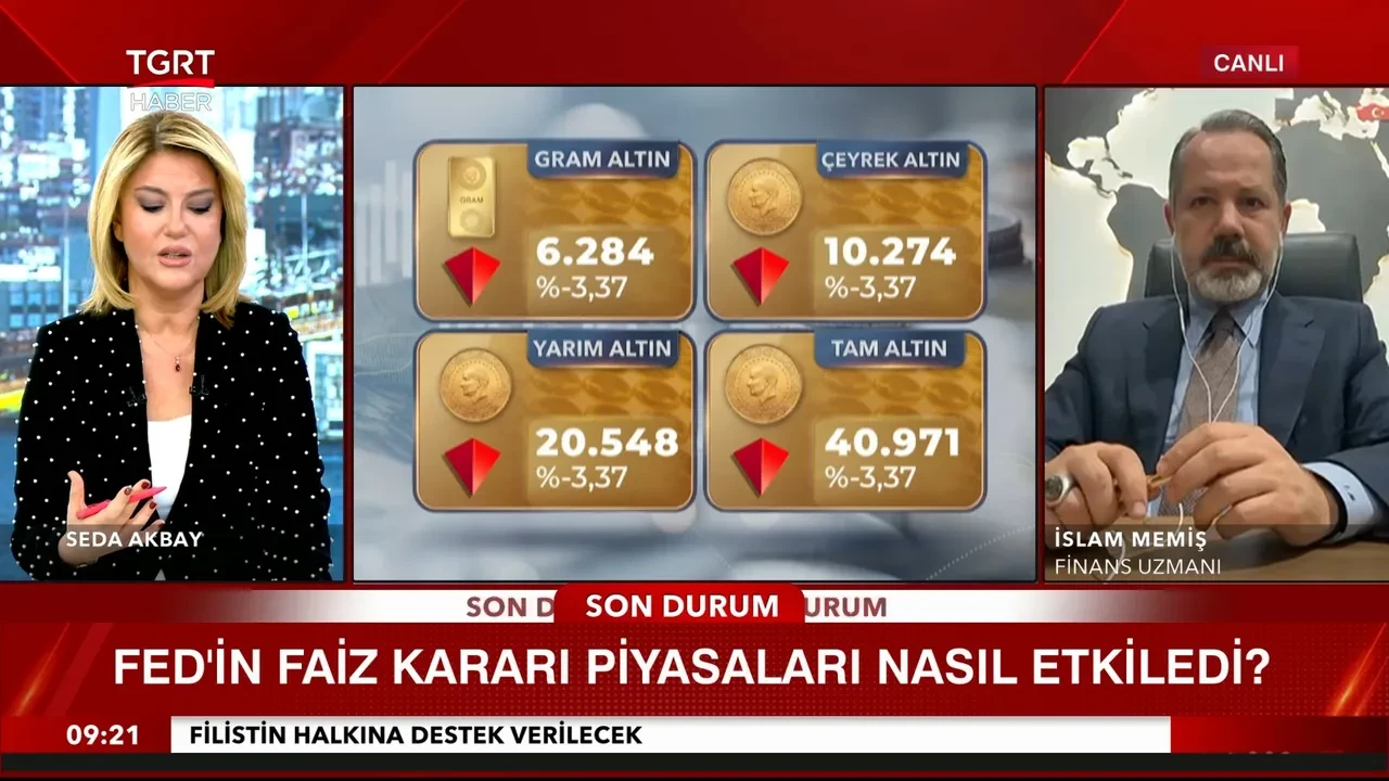Altın alacaklar ve borcu olanlar dikkat! İslam Memiş'ten TGRT Haber canlı yayınında 2028 uyarısı