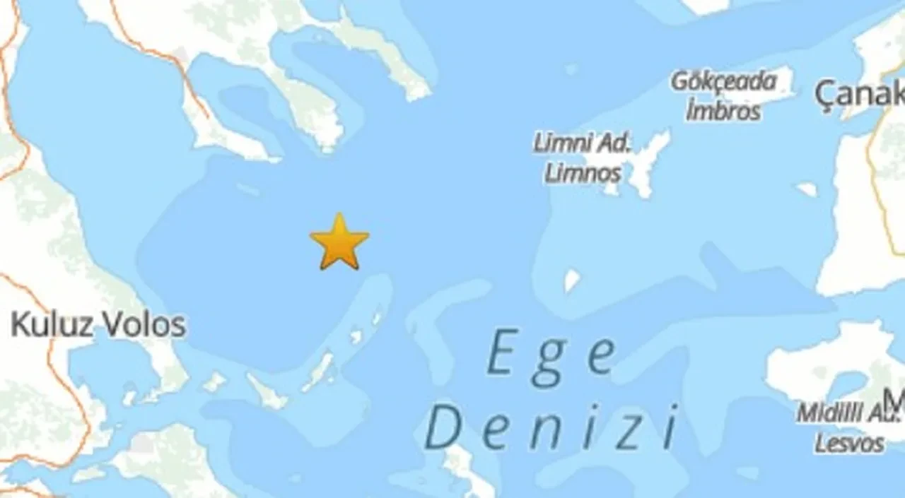 Ege Denizi'nde deprem meydana geldi: AFAD'dan açıklama