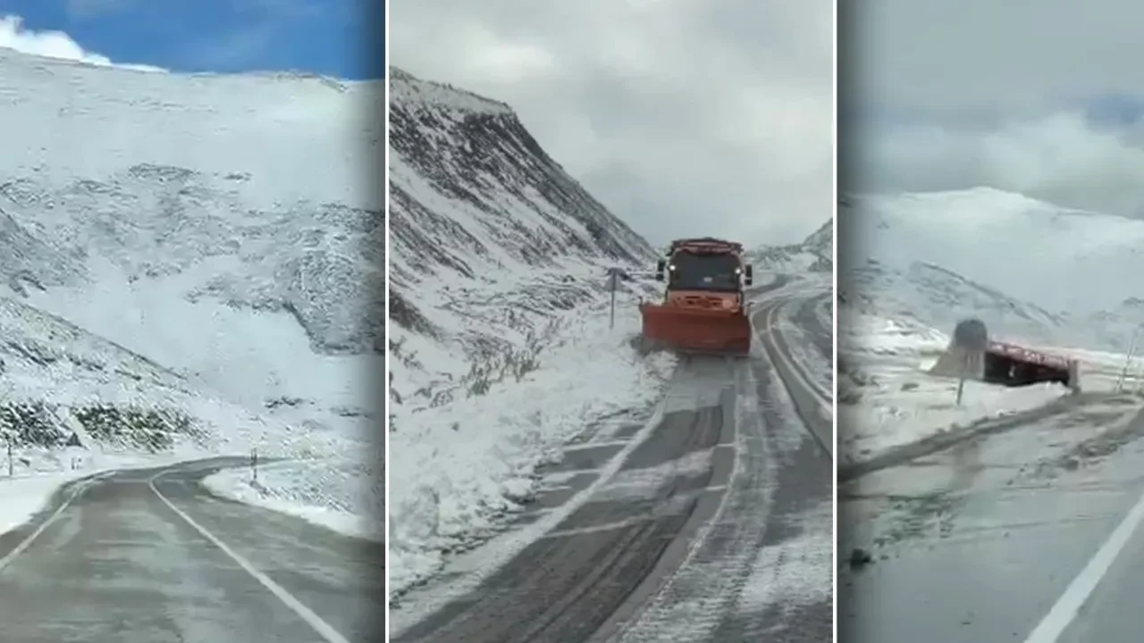 Kış erken geldi! Kar yağışı başladı, her yer beyaza büründü 