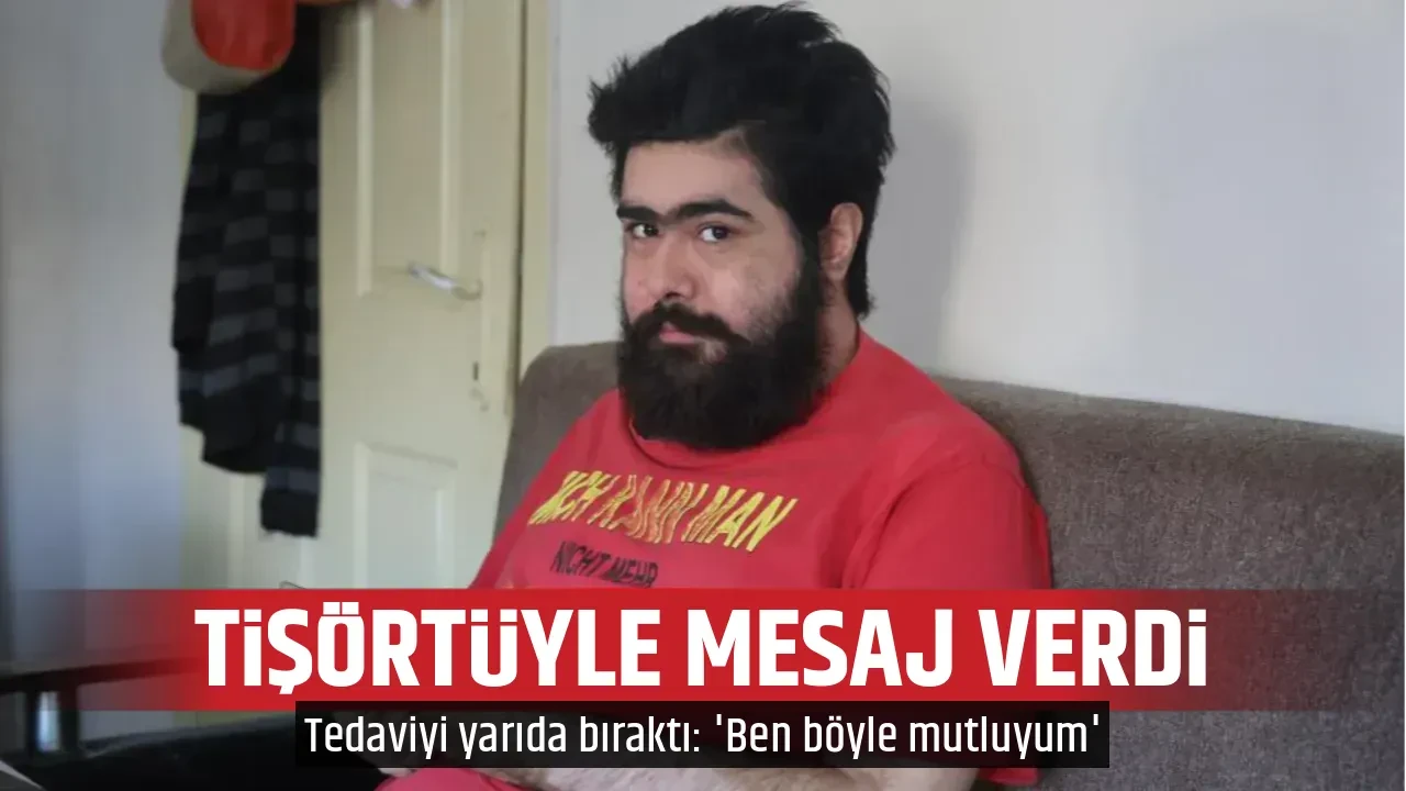TİŞÖRTÜYLE MESAJ VERDİ