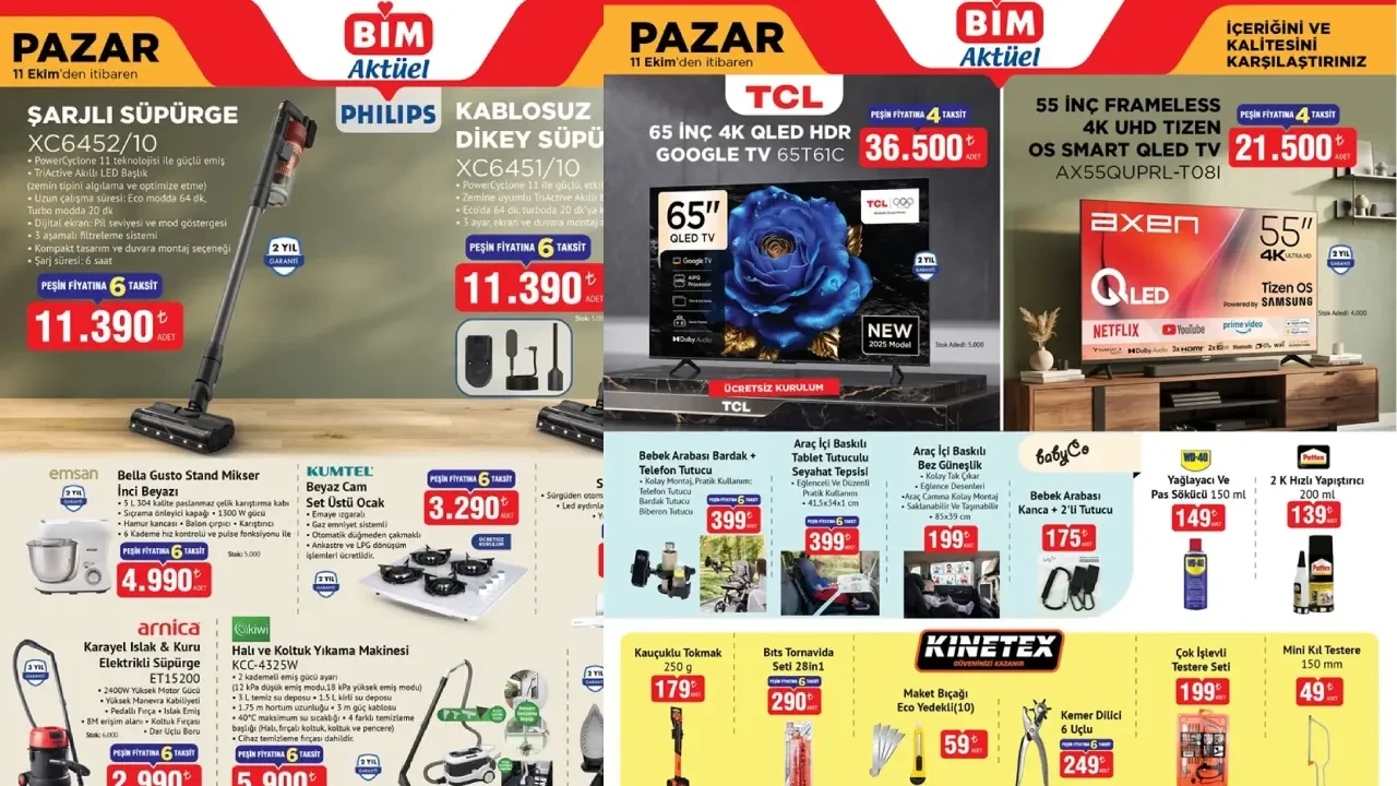 11-14 Ekim BİM aktüel ürünler kataloğu 2026! Yüz masaj aleti, 3D yazıcı, mini buzdolabı ve yumruk topu geliyor... 
