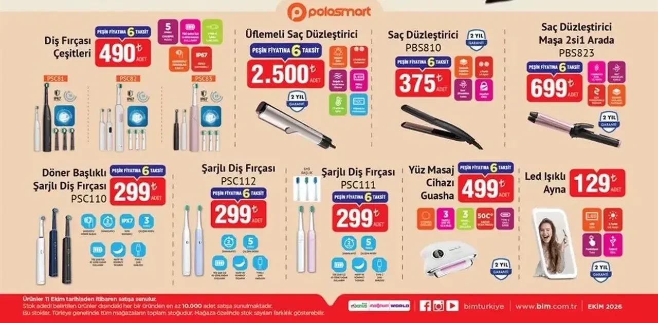 11-14 Ekim BİM aktüel ürünler kataloğu 2026! Yüz masaj aleti, 3D yazıcı, mini buzdolabı ve yumruk topu geliyor...
