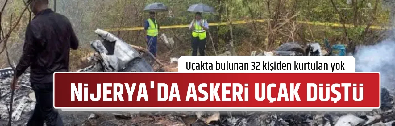 NİJERYA'DA ASKERİ UÇAK DÜŞTÜ