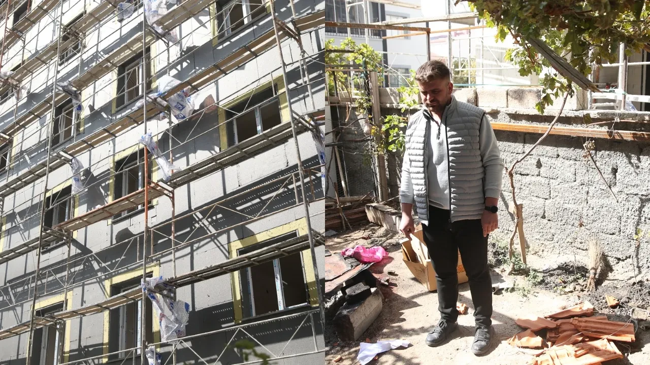 Ölümden kıl payı kurtuldu: Bahçesinde oturan adamın üzerine kiremit paketi düştü