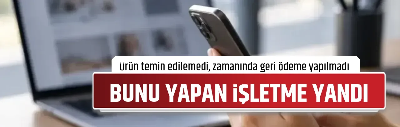 BUNU YAPAN İŞLETME YANDI
