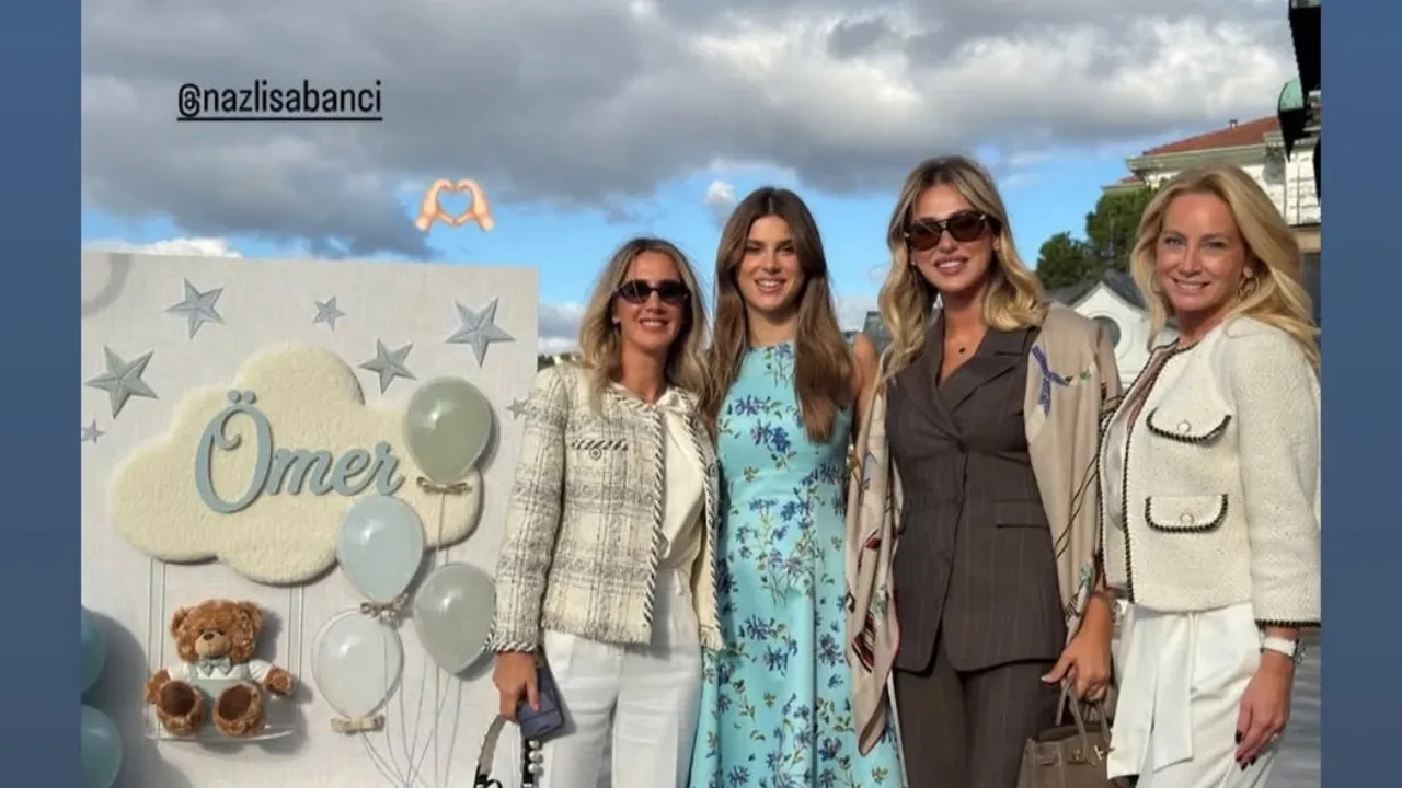 Nazlı Sabancı oğulları Ömer için aileyi bir araya getirdi! Yalıdaki davetten dikkat çeken kareler
