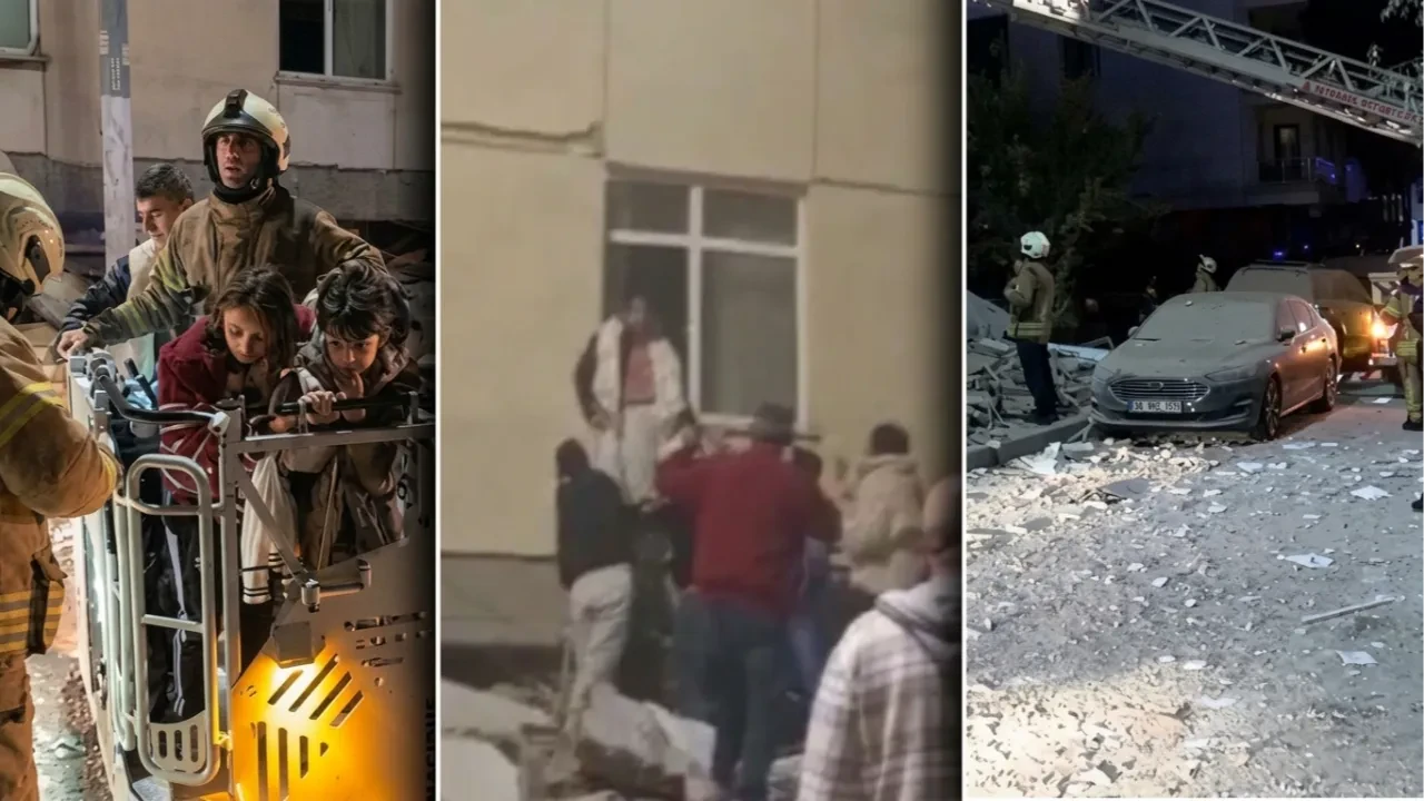 İstanbul Maltepe'de 7 katlı binada çökme: Mahsur kalanlar için çalışma başlatıldı