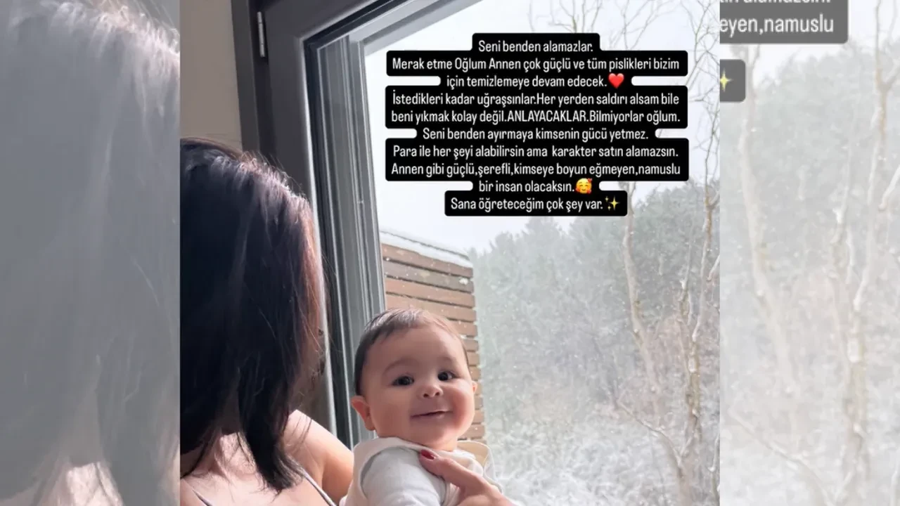 Sahra Işık’tan oğluyla ilgili dikkat çeken mesaj: “Seni benden alamazlar”