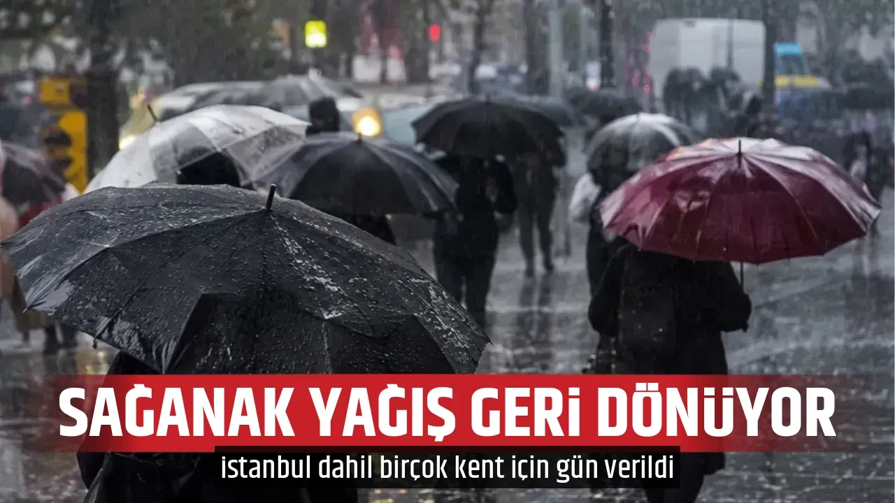 SAĞANAK YAĞIŞ GERİ DÖNÜYOR