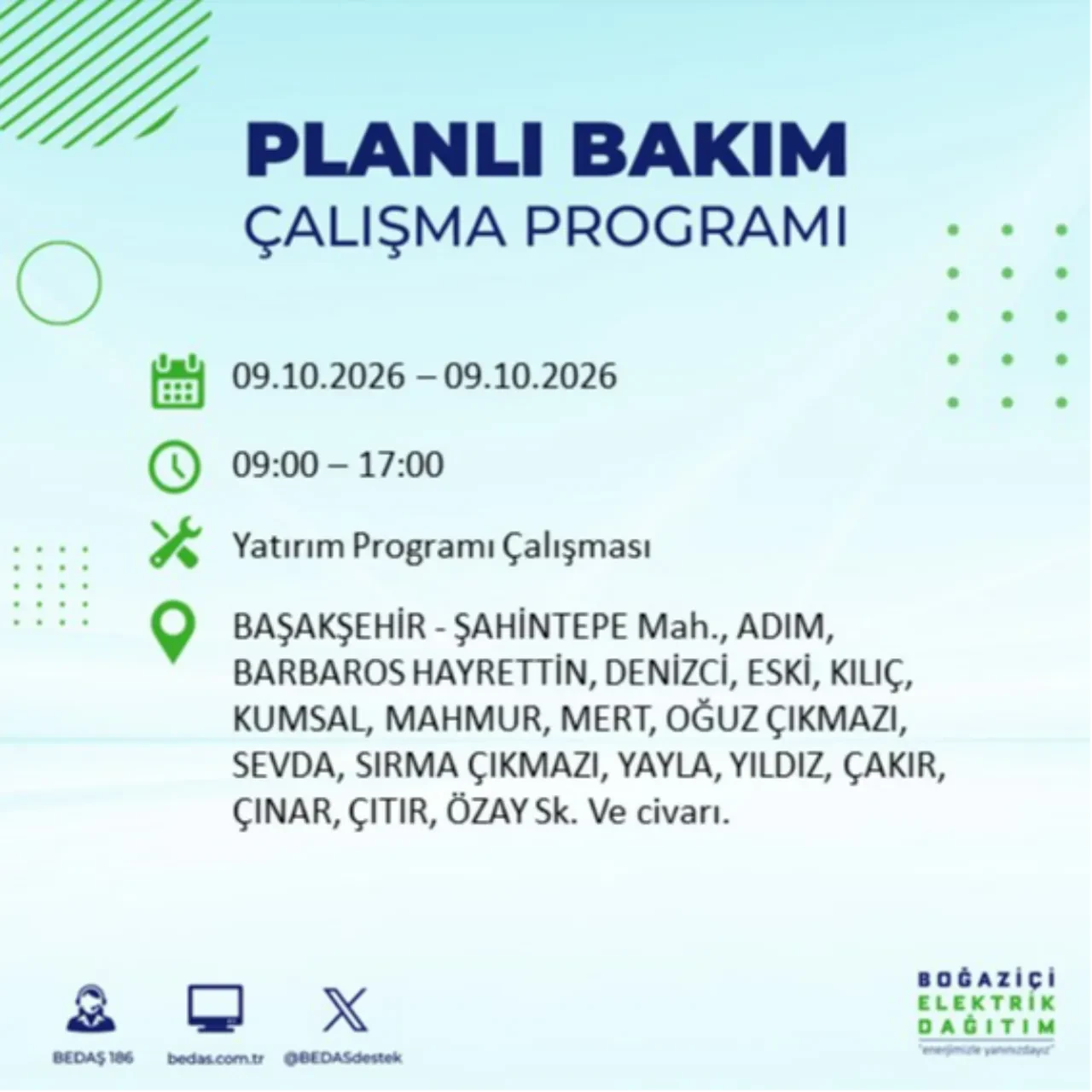 BEDAŞ uyardı! Bu ilçelere 8 saat elektrik verilmeyecek! Hangi ilçelerde elektrik kesintisi olacak? Esenler, Esenyurt, Bahçelievler, Kağıthane elektrik kesintisi...