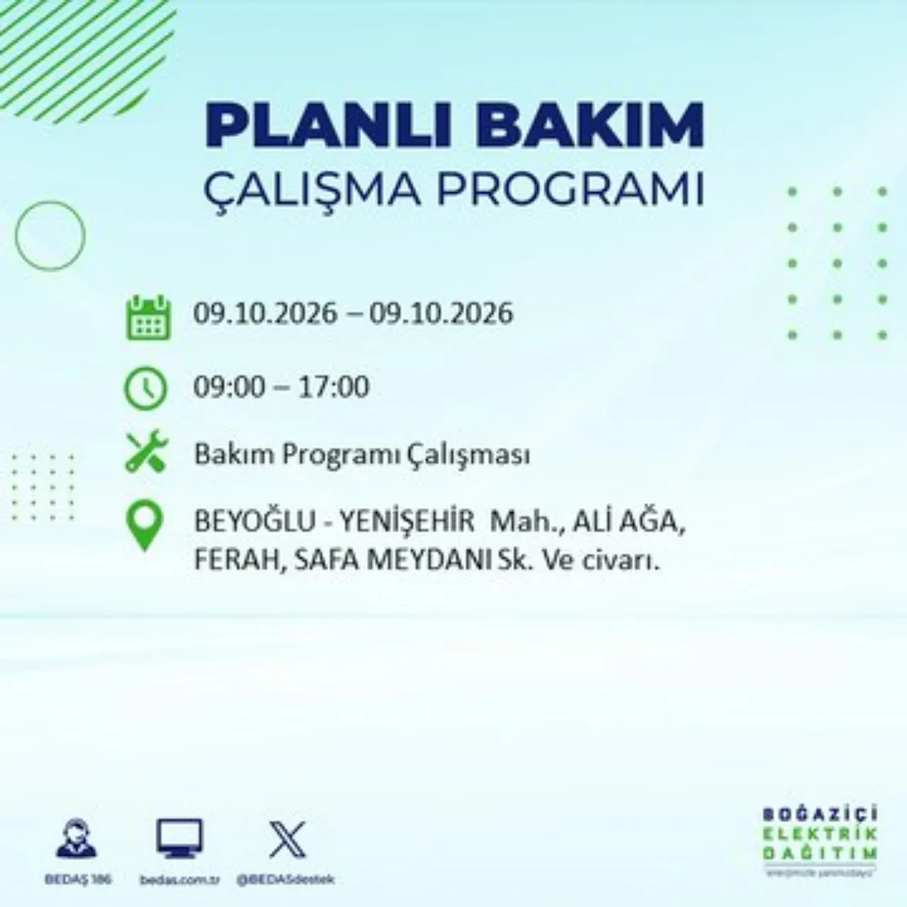 BEDAŞ uyardı! Bu ilçelere 8 saat elektrik verilmeyecek! Hangi ilçelerde elektrik kesintisi olacak? Esenler, Esenyurt, Bahçelievler, Kağıthane elektrik kesintisi...