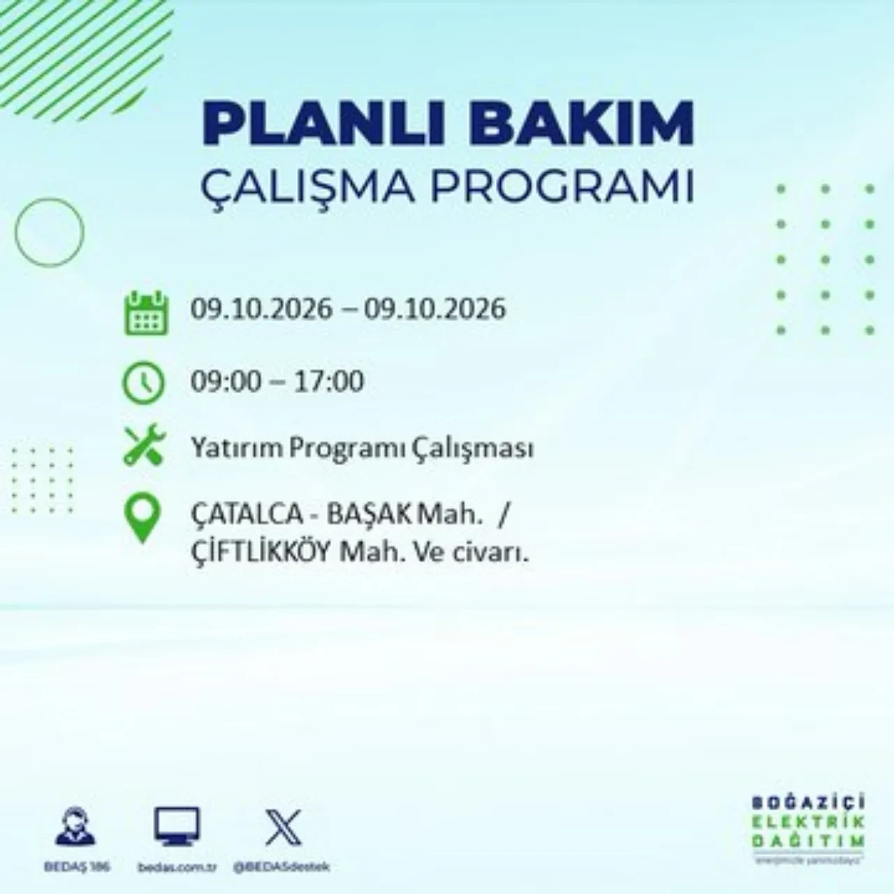 BEDAŞ uyardı! Bu ilçelere 8 saat elektrik verilmeyecek! Hangi ilçelerde elektrik kesintisi olacak? Esenler, Esenyurt, Bahçelievler, Kağıthane elektrik kesintisi...