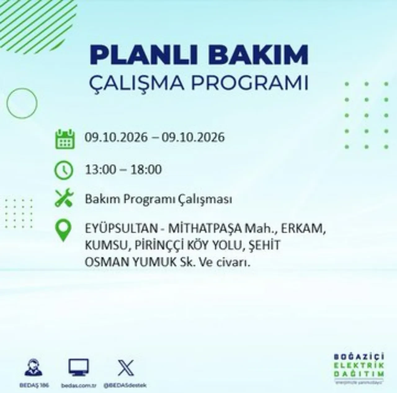 BEDAŞ uyardı! Bu ilçelere 8 saat elektrik verilmeyecek! Hangi ilçelerde elektrik kesintisi olacak? Esenler, Esenyurt, Bahçelievler, Kağıthane elektrik kesintisi...