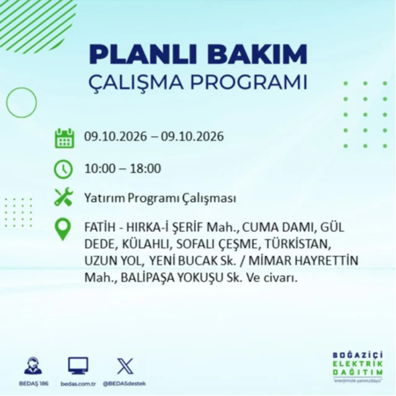 BEDAŞ uyardı! Bu ilçelere 8 saat elektrik verilmeyecek! Hangi ilçelerde elektrik kesintisi olacak? Esenler, Esenyurt, Bahçelievler, Kağıthane elektrik kesintisi...