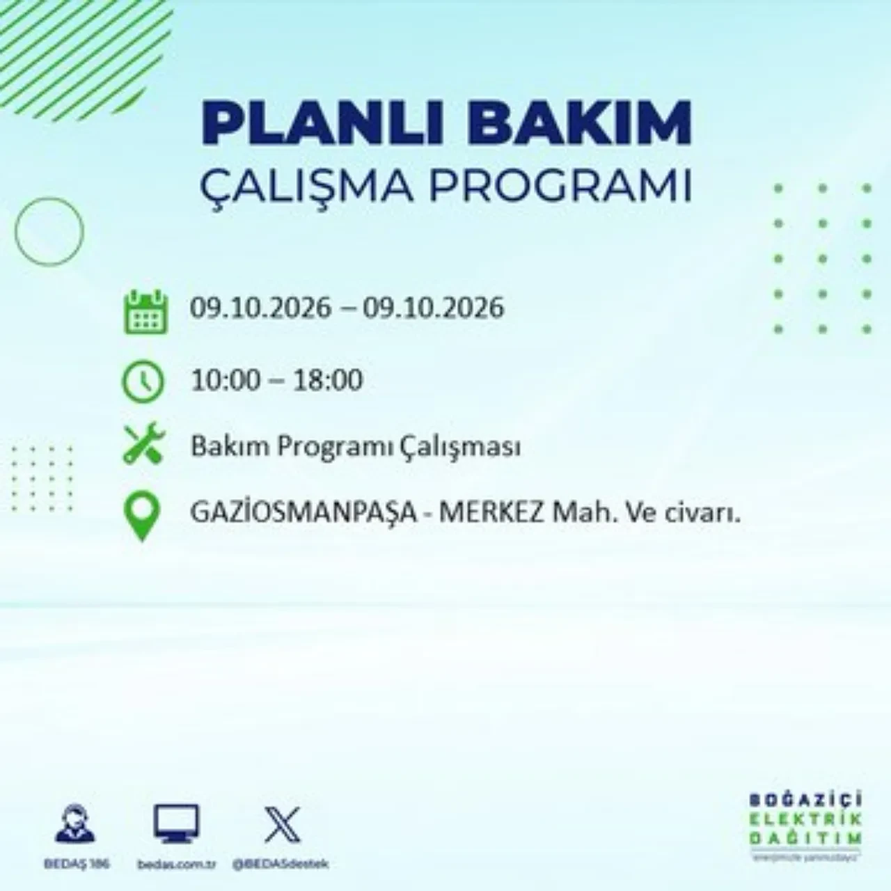 BEDAŞ uyardı! Bu ilçelere 8 saat elektrik verilmeyecek! Hangi ilçelerde elektrik kesintisi olacak? Esenler, Esenyurt, Bahçelievler, Kağıthane elektrik kesintisi...