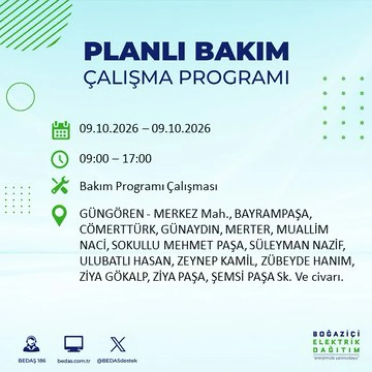 BEDAŞ uyardı! Bu ilçelere 8 saat elektrik verilmeyecek! Hangi ilçelerde elektrik kesintisi olacak? Esenler, Esenyurt, Bahçelievler, Kağıthane elektrik kesintisi...