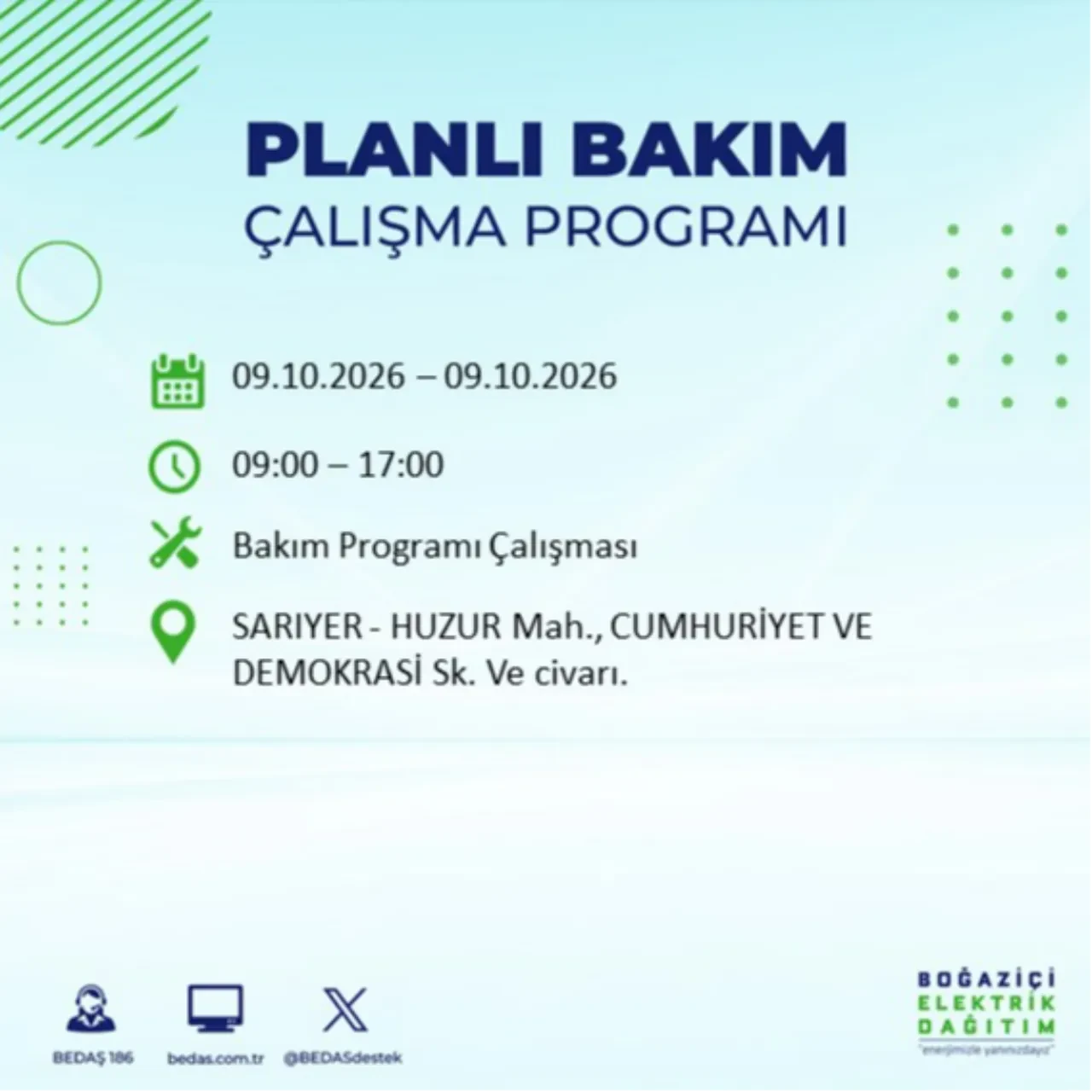 BEDAŞ uyardı! Bu ilçelere 8 saat elektrik verilmeyecek! Hangi ilçelerde elektrik kesintisi olacak? Esenler, Esenyurt, Bahçelievler, Kağıthane elektrik kesintisi...
