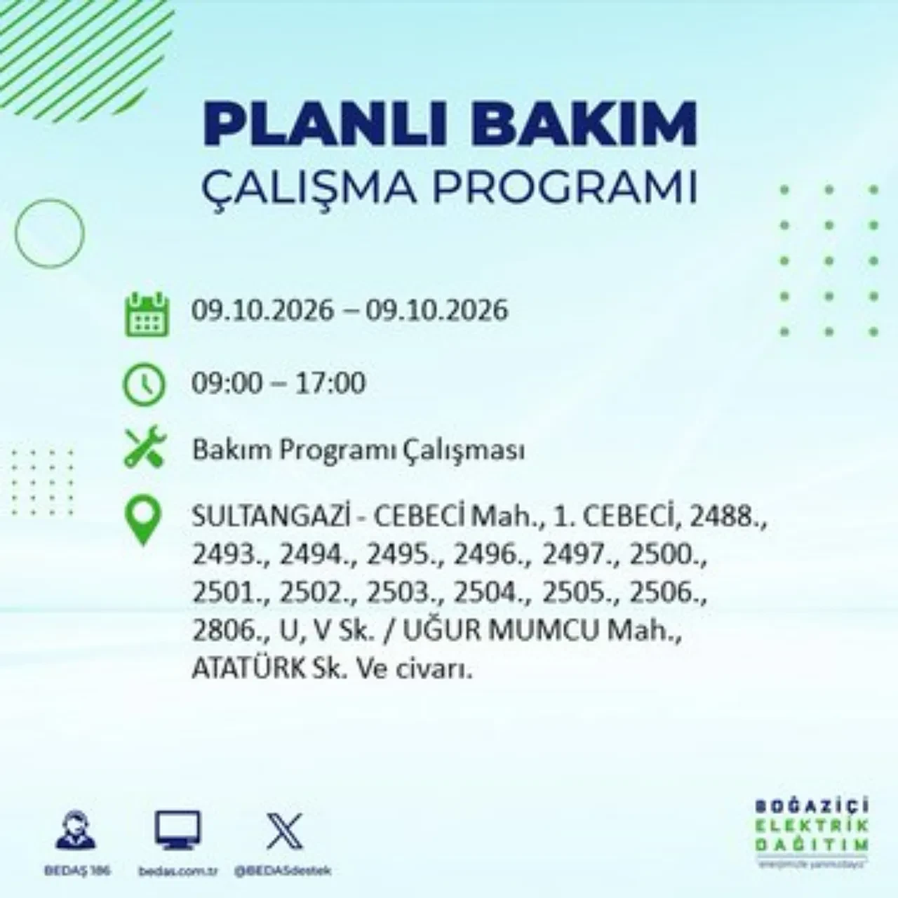 BEDAŞ uyardı! Bu ilçelere 8 saat elektrik verilmeyecek! Hangi ilçelerde elektrik kesintisi olacak? Esenler, Esenyurt, Bahçelievler, Kağıthane elektrik kesintisi...