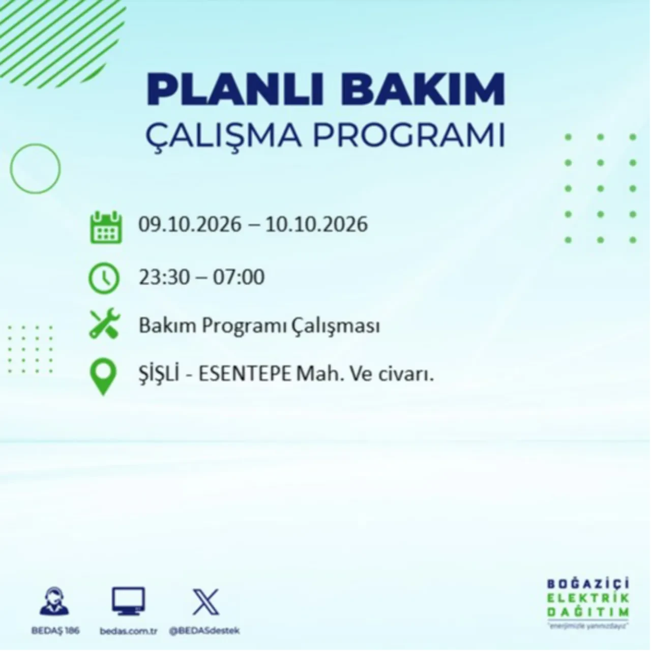 BEDAŞ uyardı! Bu ilçelere 8 saat elektrik verilmeyecek! Hangi ilçelerde elektrik kesintisi olacak? Esenler, Esenyurt, Bahçelievler, Kağıthane elektrik kesintisi...