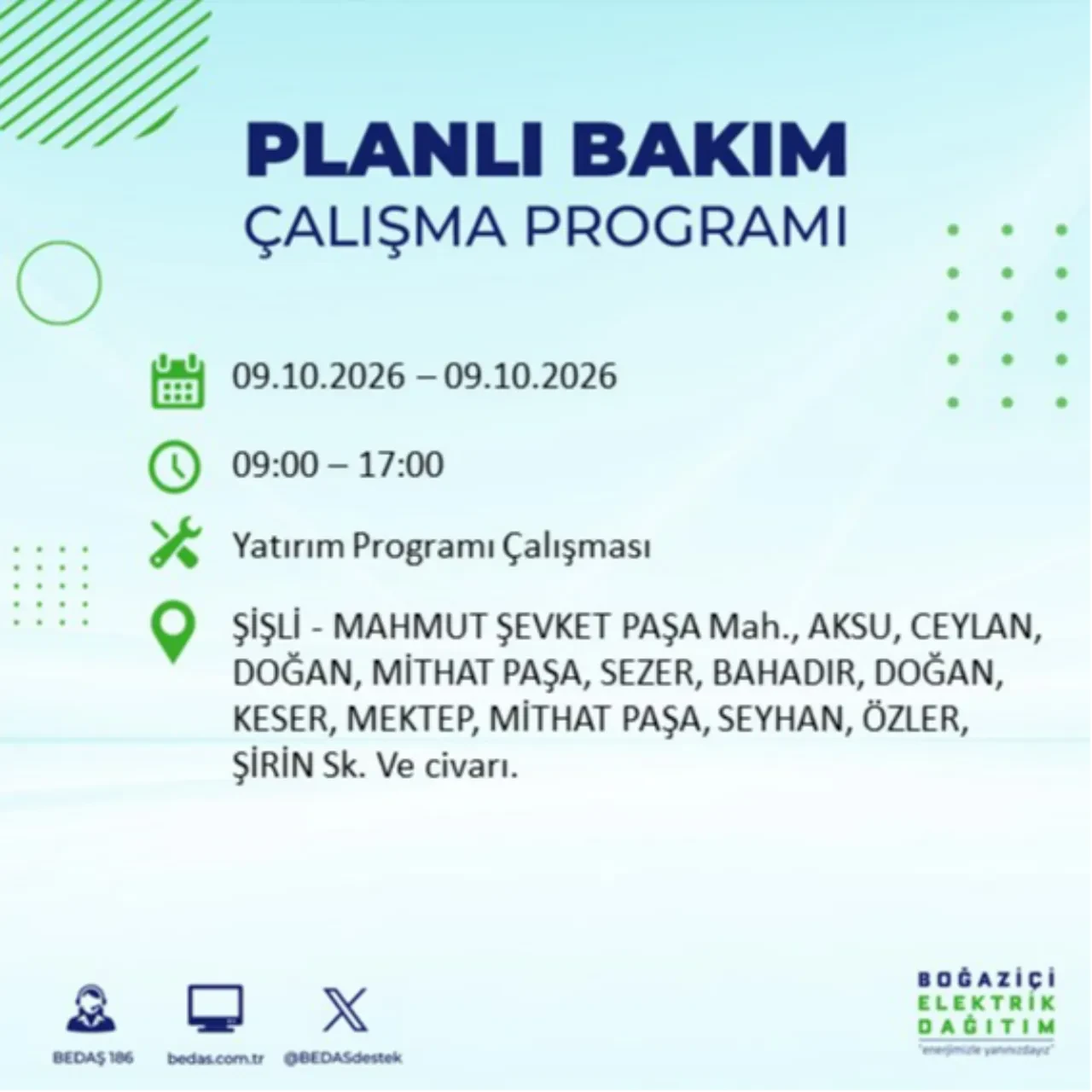 BEDAŞ uyardı! Bu ilçelere 8 saat elektrik verilmeyecek! Hangi ilçelerde elektrik kesintisi olacak? Esenler, Esenyurt, Bahçelievler, Kağıthane elektrik kesintisi...