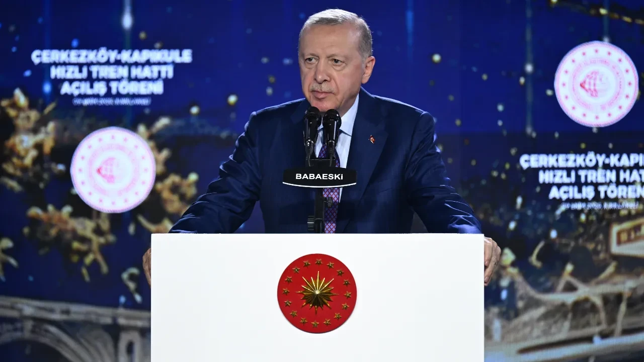 Cumhurbaşkanı Erdoğan, Çerkezköy-Kapıkule Demiryolu Hattı'nı hizmete açıyor