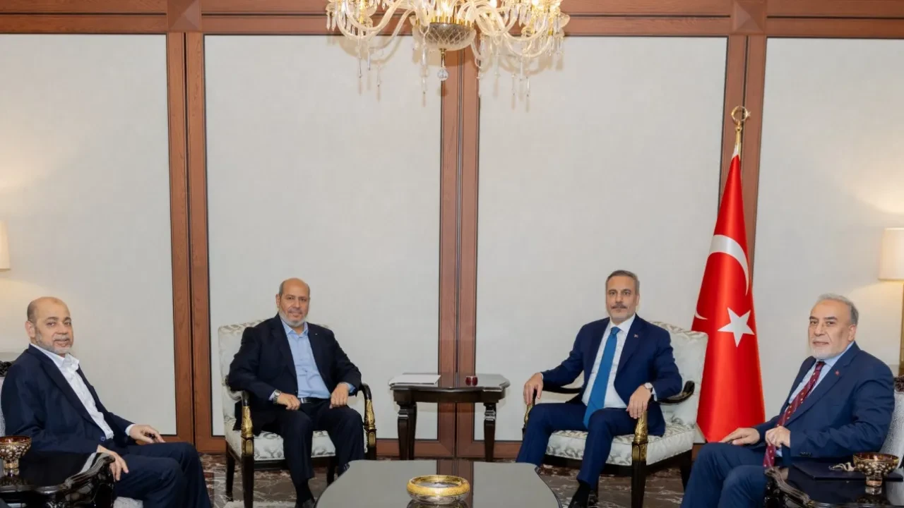 Dışişleri Bakanı Hakan Fidan Hamas heyeti ile görüştü