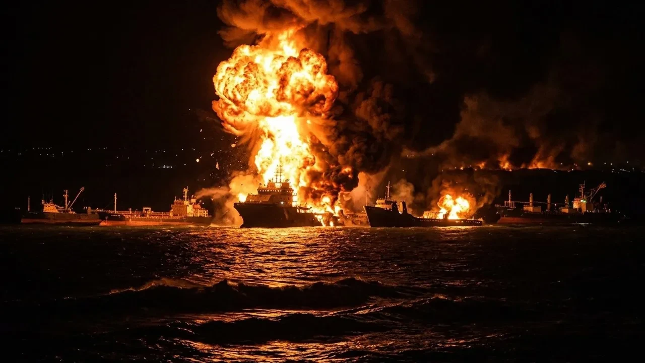 Hürmüz Boğazı'nda şiddetli patlama: Tankerler mayına çarptı