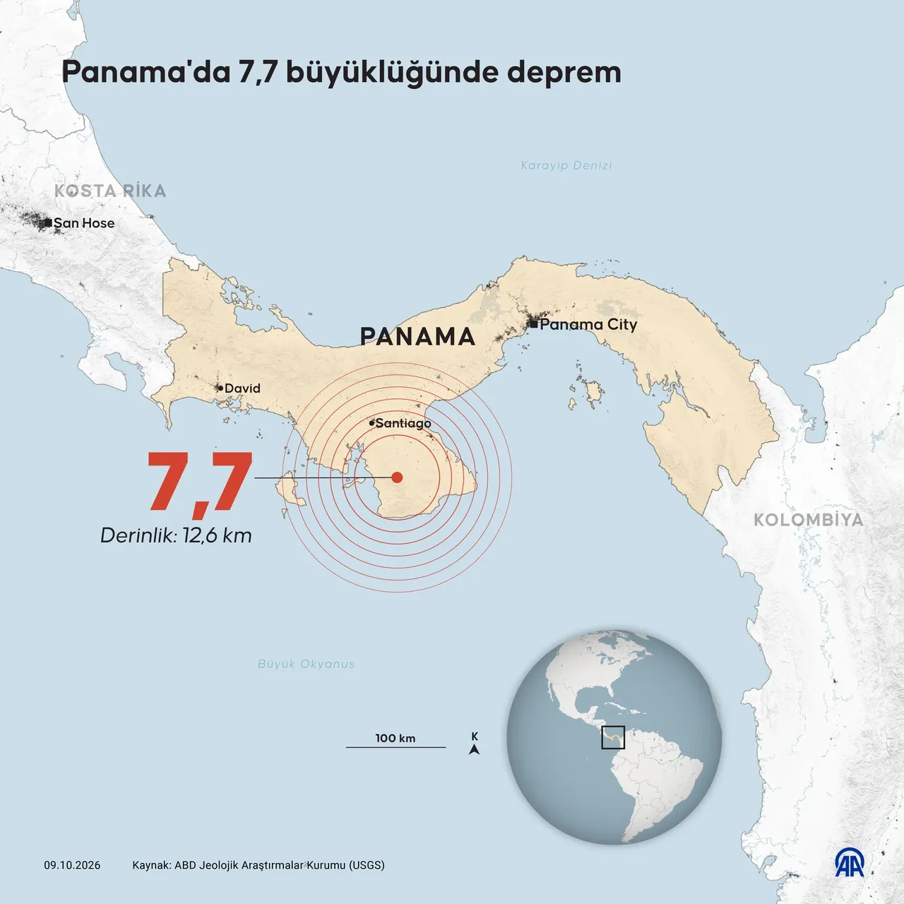 Panama'da 7,7'lik deprem: Sarsıntının ardından tsunami uyarısı