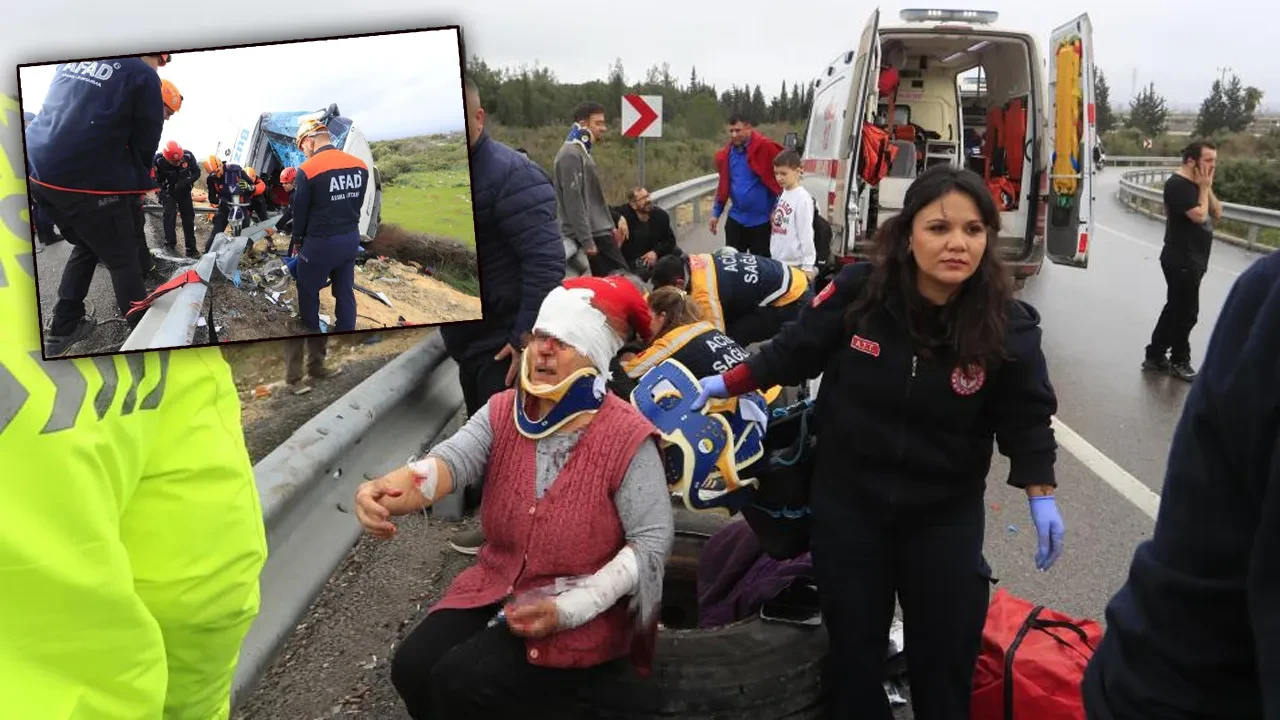 Antalya'daki otobüs kazasında yolculardan biri dehşet anları anlattı: Önce sürüklendi, sonra bariyere saplandı