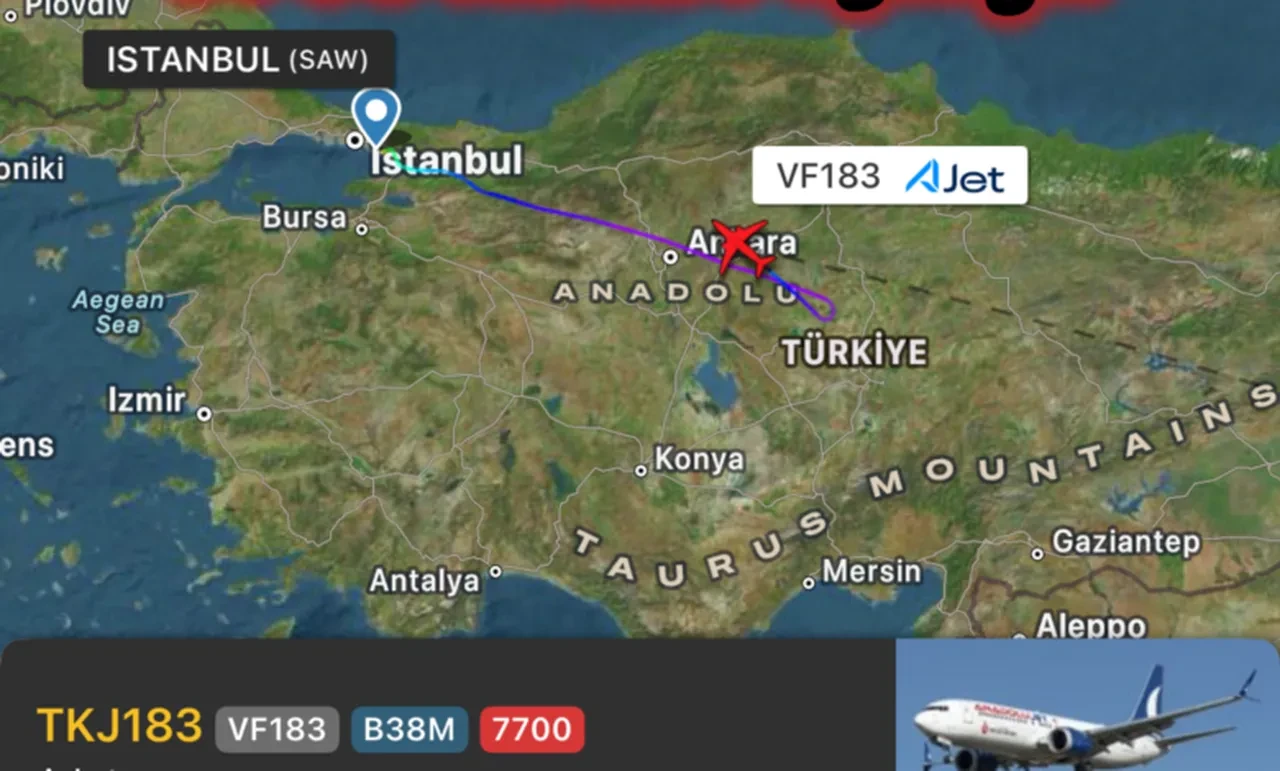 İstanbul-Tahran seferini yapan uçak acil koduyla Ankara'ya indi